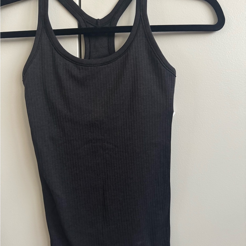 LuluLemon Black Ribbed Women's Racerback Top